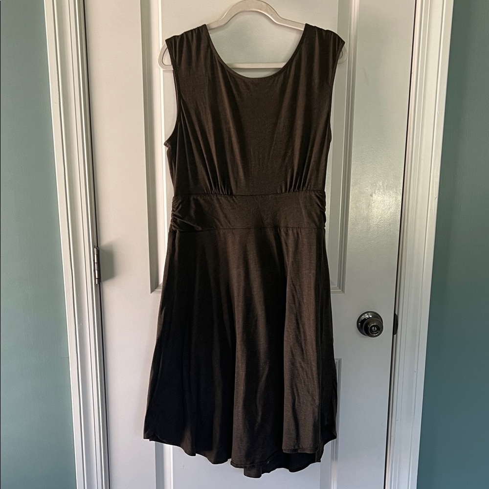 Prana Dark Army Green Midi Dress